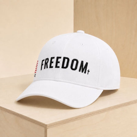 Freedom Black/White Cap by Swanson Christian Products, product view 6