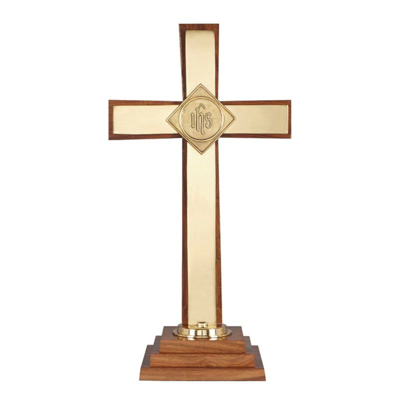 Oxford Altar Cross with IHS Emblem by Sudbury Brass™