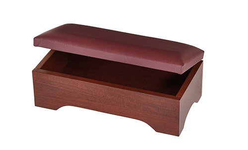 Personal Kneeler with Storage - Walnut Stain by Christian Brands, product view 3