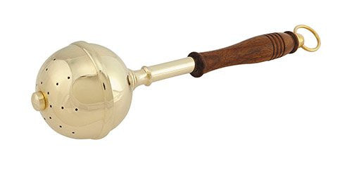 Holy Water Sprinkler Wood/Brass