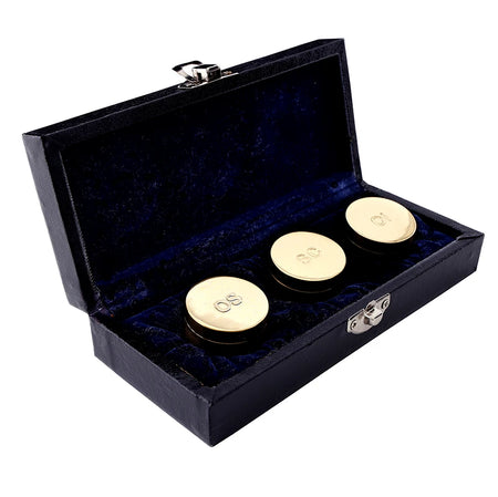 Holy Oil Stock Set of 3 in Case, Polished Brass by Christian Brands, product view 3