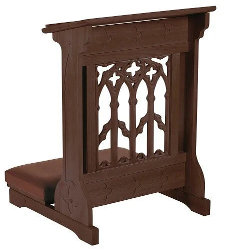 Robert Smith Canterbury Padded Kneeler - Walnut Stain by Christian Brands