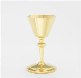 High Polish Chalice Plated in 24k gold