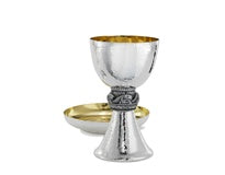 Beautifully made Chalice in silver-plate, gold lined