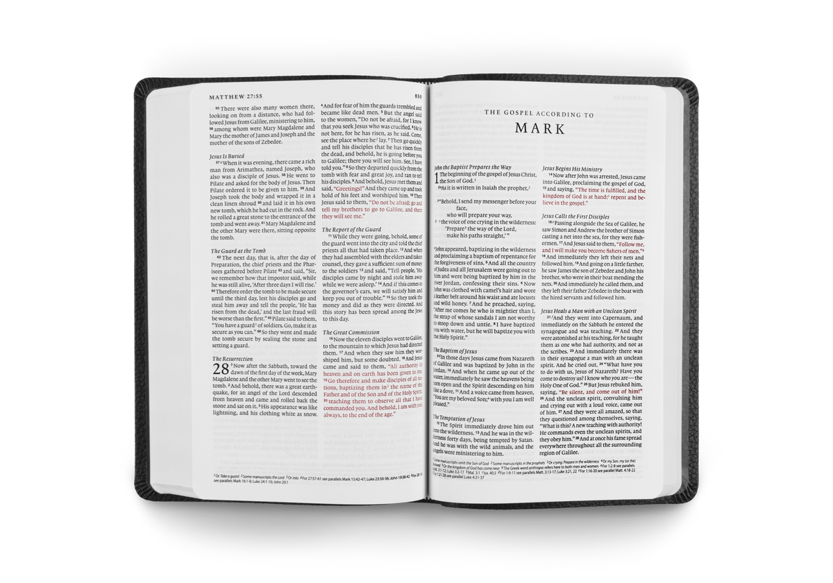 ESV Premium Gift Bible, Red Letter – Imitation Leather by Crossway, product view 2