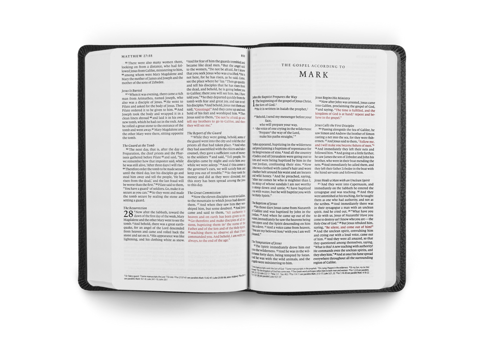 ESV Premium Gift Bible, Red Letter – Imitation Leather by Crossway, product view 2