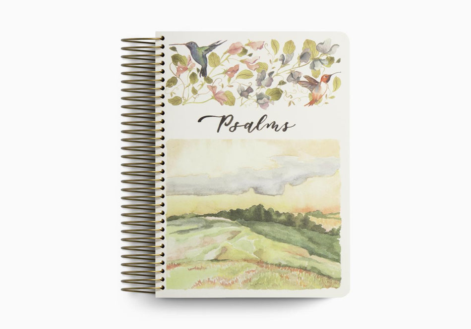 ESV Scripture Journal, Spiral-Bound Edition: Psalms (Artwork by Ruth Chou Simons)