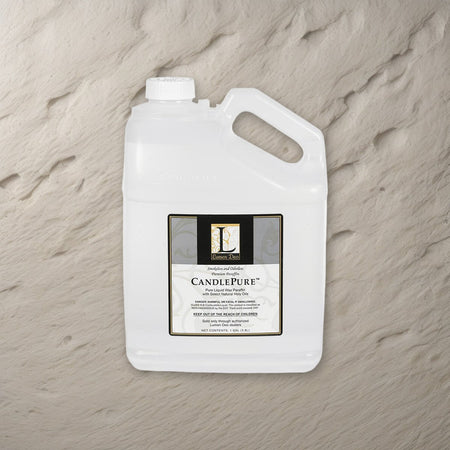 1 Gallon Containers Paraffin Oil - 4 Gallons Total on a stone background