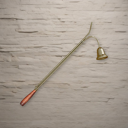 24" Candle Lighter With Bell Snuffer on a stone background