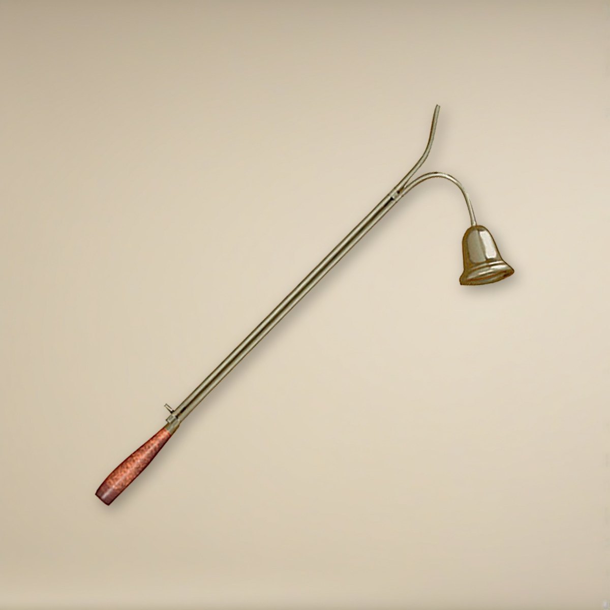 24" Candle Lighter With Bell Snuffer on a cream backdrop