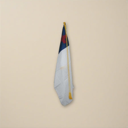 3' x 5' Indoor Christian Flag - Plain on a cream backdrop