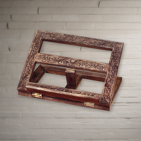 Adjustable Bible Stand on a stone background