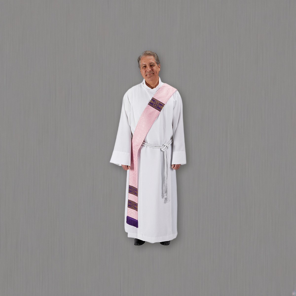 Avignon Collection Deacon Stole on a soft grey backdrop