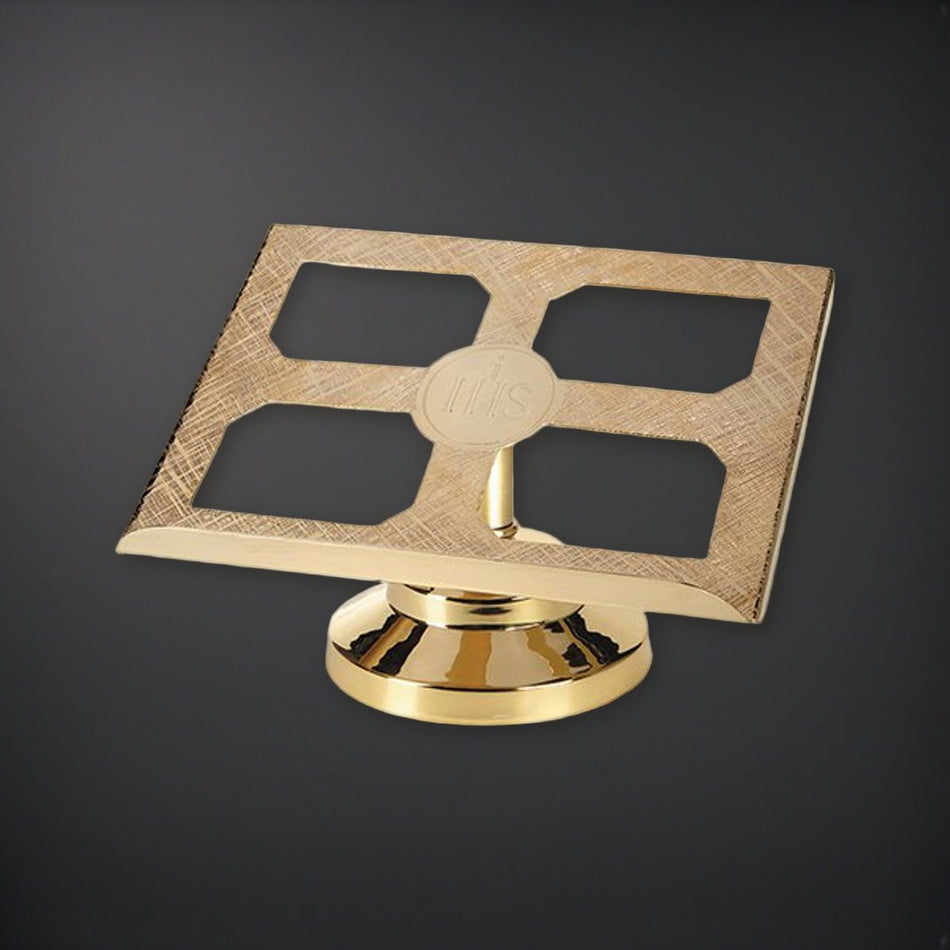 Basilica Series Bible/Missal Stand on a charcoal backdrop