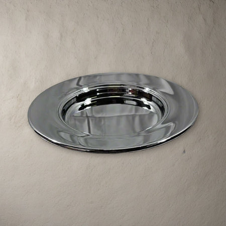 Bread Plate - Solid Chrome by Artistic on a stone background