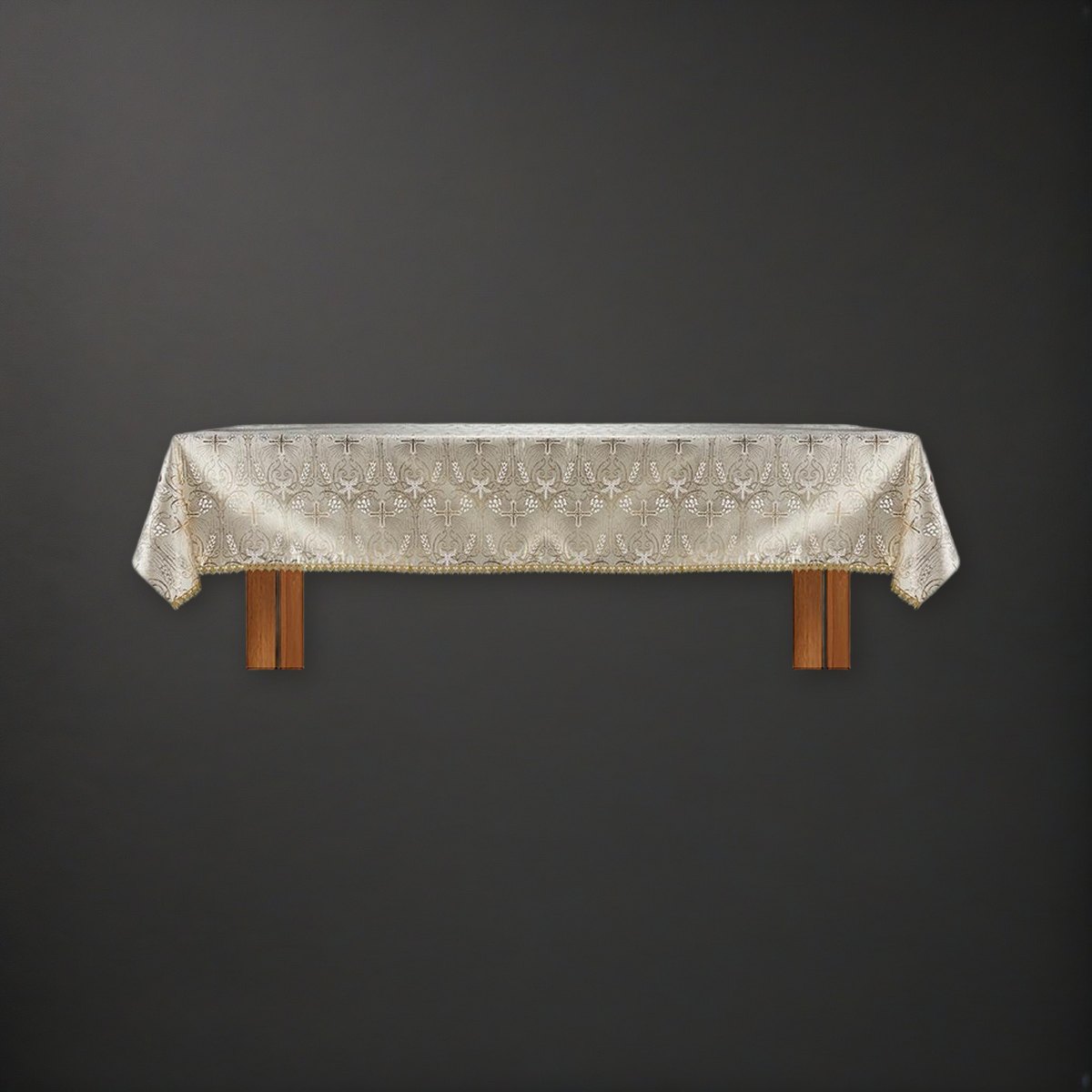 Chartres Collection Altar Frontal on a charcoal backdrop