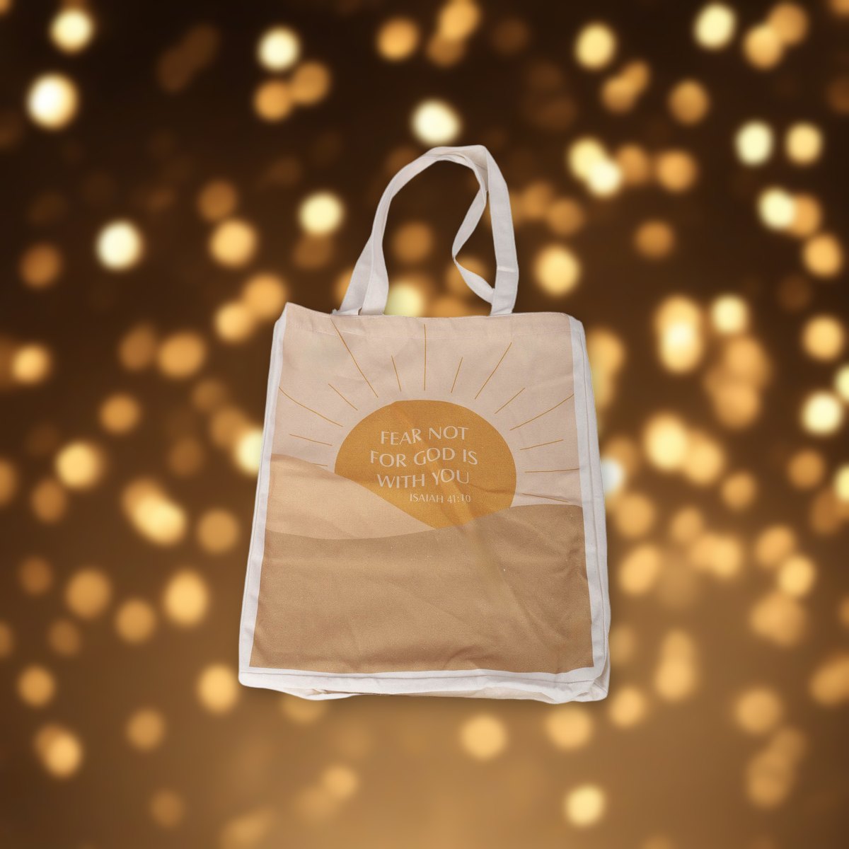 Classic Cotton Tote - Fear Not against soft golden light