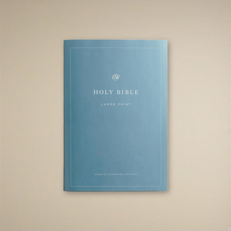 ESV Economy Bible, Large Print on a cream backdrop