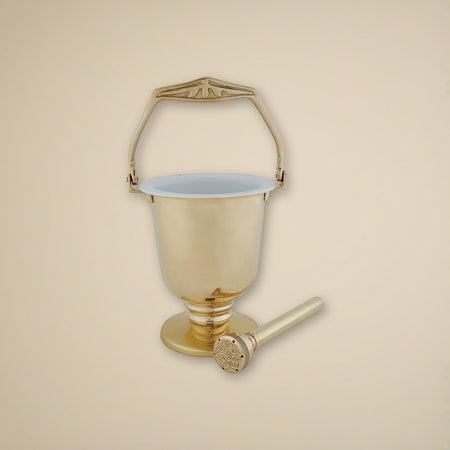 Holy Water Pot on a cream backdrop