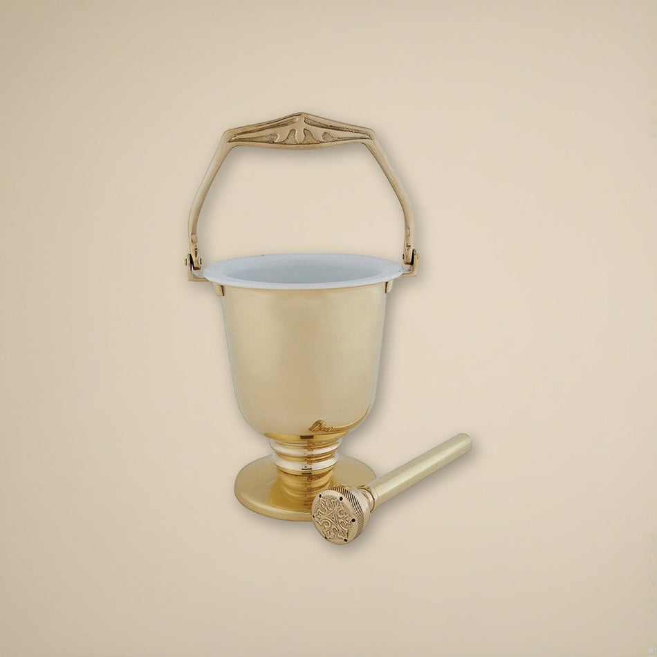 Holy Water Pot on a cream backdrop