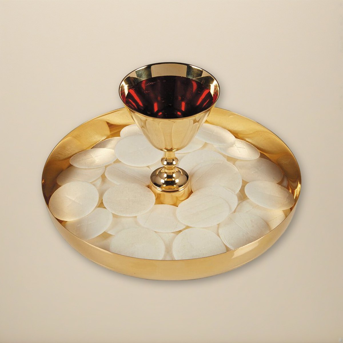 Intinction Set-Brass - 24kt Gold Plated on a cream backdrop