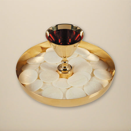 Intinction Set-Brass - 24kt Gold Plated on a cream backdrop