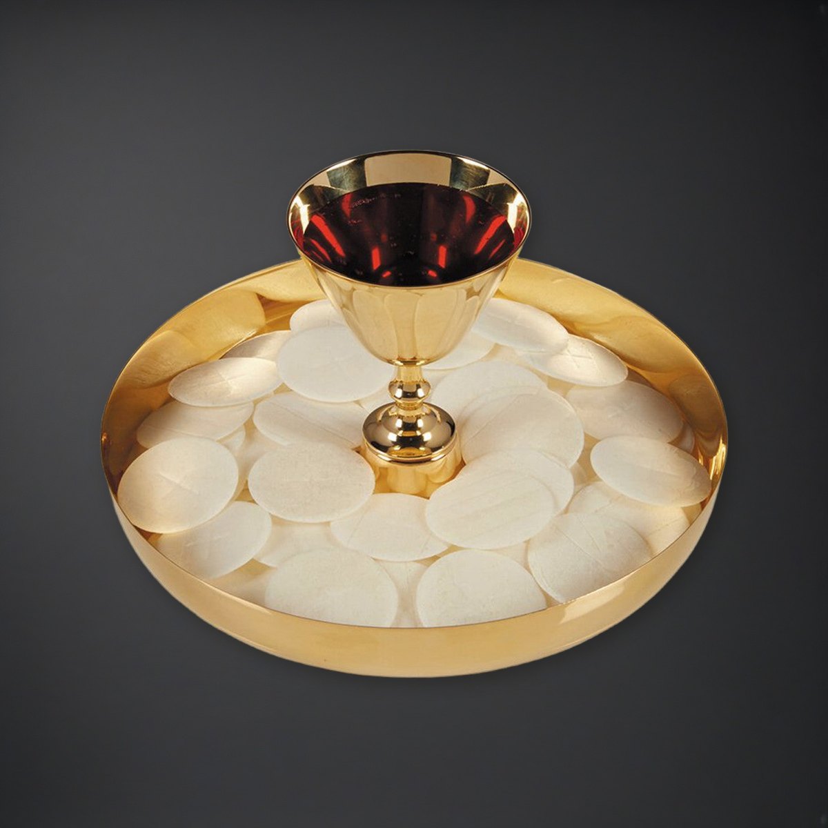 Intinction Set-Brass - 24kt Gold Plated on a charcoal backdrop