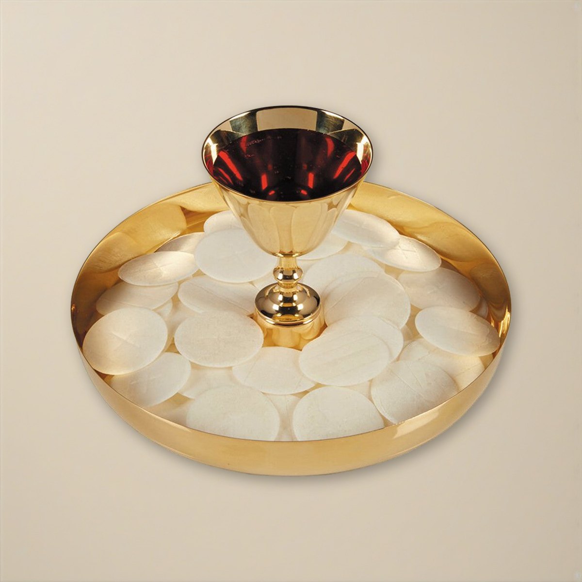 Intinction Set-Brass - 24kt Gold Plated on a cream backdrop