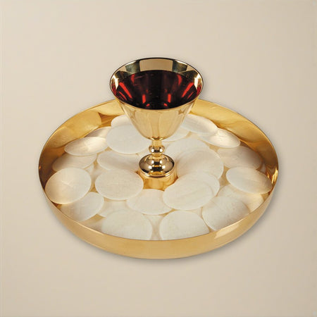 Intinction Set-Brass - 24kt Gold Plated on a cream backdrop