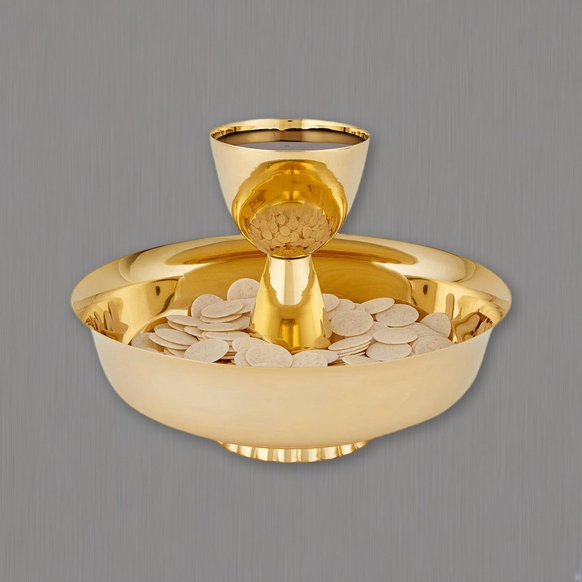 Intinction Set - Gold Plated on a soft grey backdrop