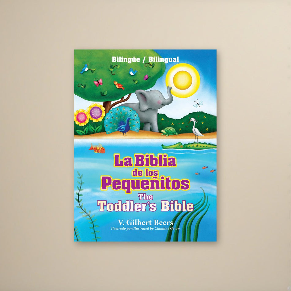 La Biblia de los pequeñitos / The Toddler's Bible (bilingüe / bilingual) on a cream backdrop