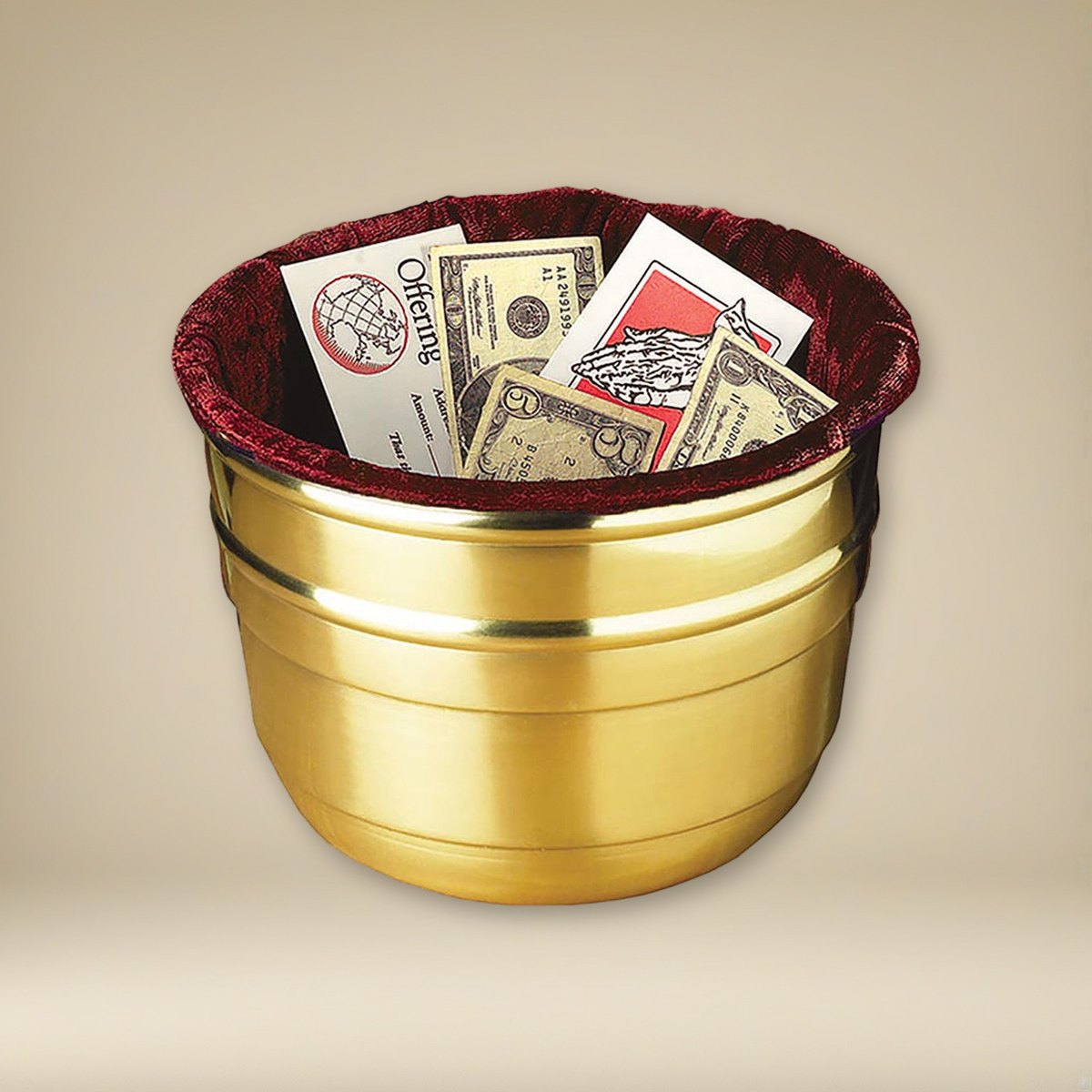 Large Offering Pot on a cream backdrop