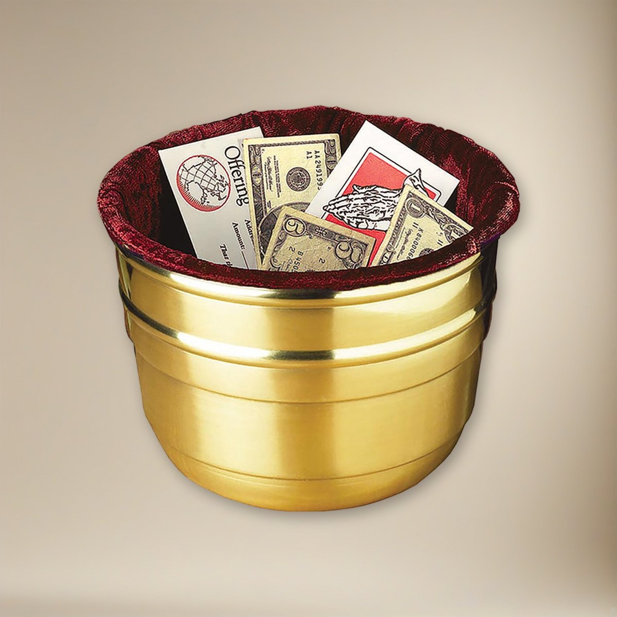 Large Offering Pot on a cream backdrop