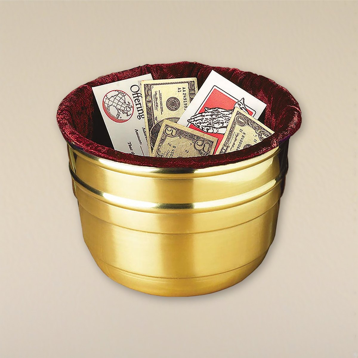 Large Offering Pot on a cream backdrop
