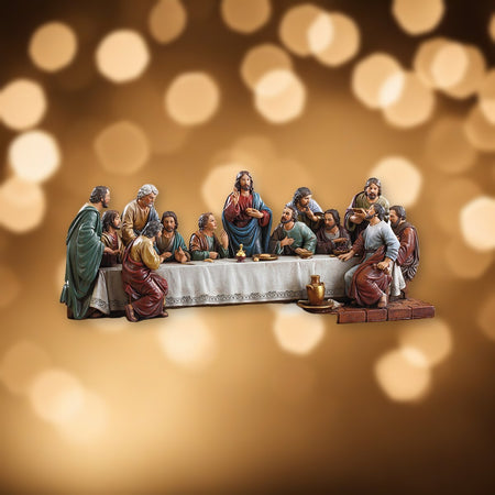 Last Supper Adams 15" H W Figure against soft golden light