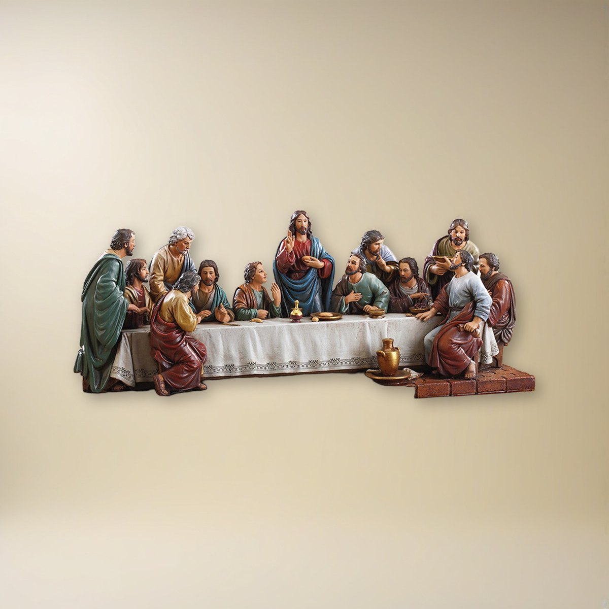 Last Supper Adams 15" H W Figure on a cream backdrop
