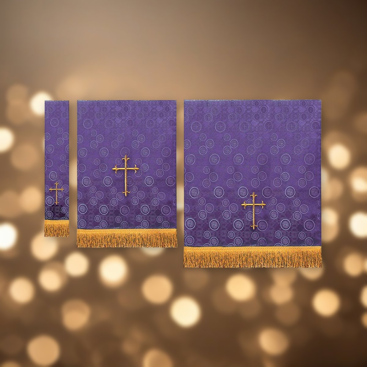 Millenova 3-pcs Set - Purple against soft golden light