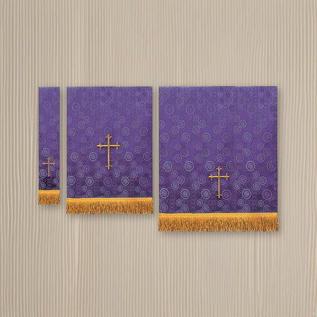 Millenova 3-pcs Set - Purple on a cream backdrop