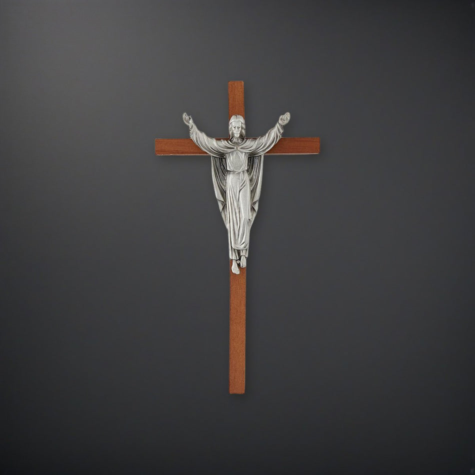 Risen Christ Cross on a charcoal backdrop