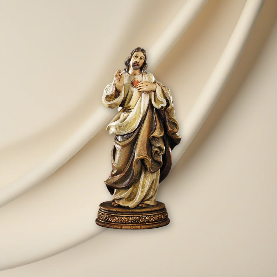 Sacred Heart Statue - Avignon Collection - Handcrafted by Joseph Studios on a cream backdrop
