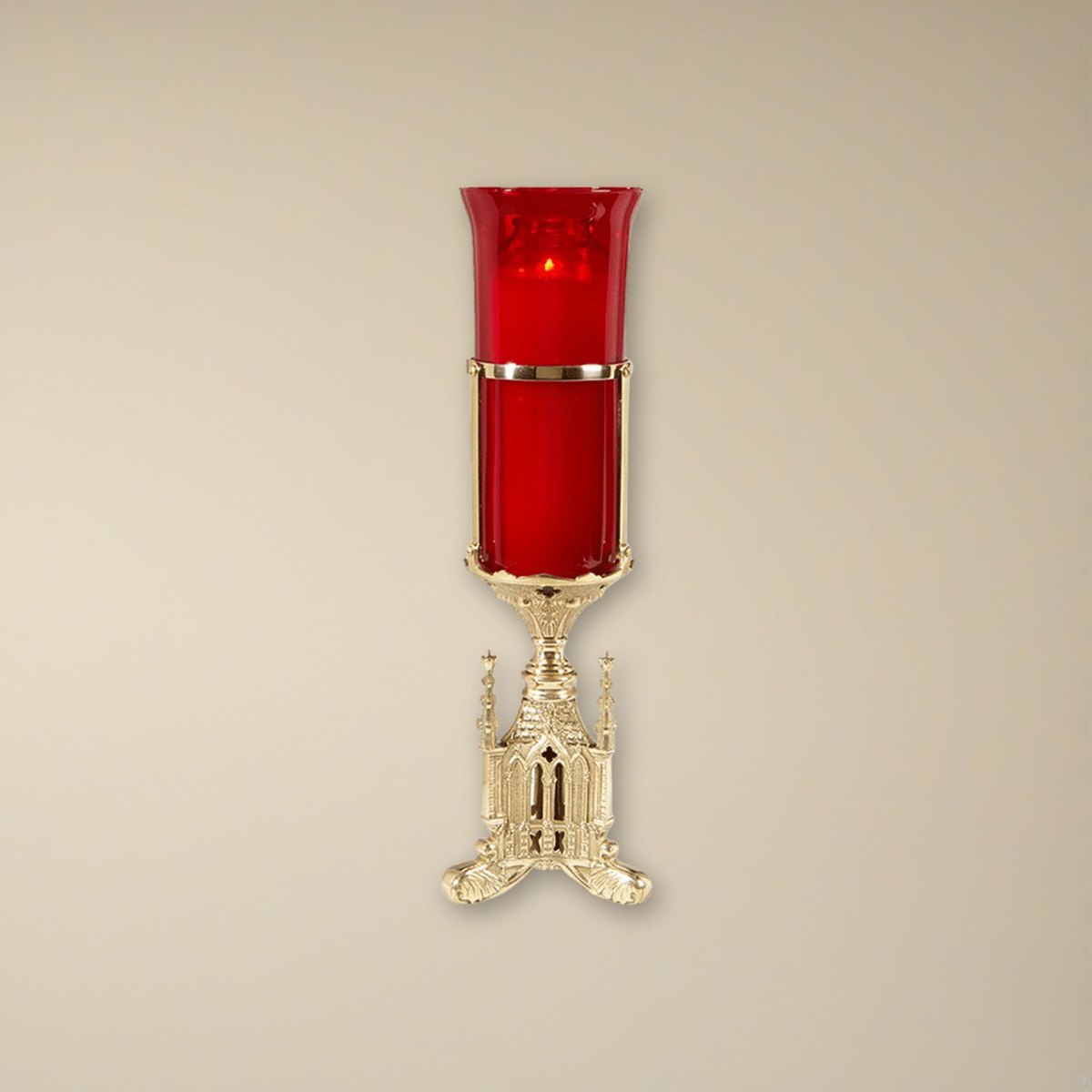 San Pietro Altar Sanctuary Light Holder on a cream backdrop