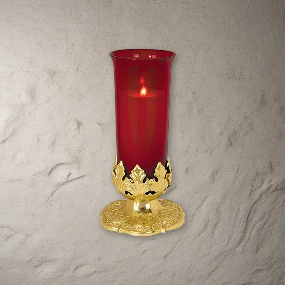 Sanctuary Light (no globe included) on a stone background