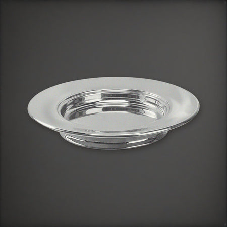 Silverton Aluminum Stacking Bread Plate by Artistic on a charcoal backdrop