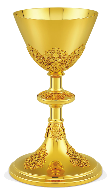 Chalice and Paten - 8 inch with 10 ounce capacity by Alviti