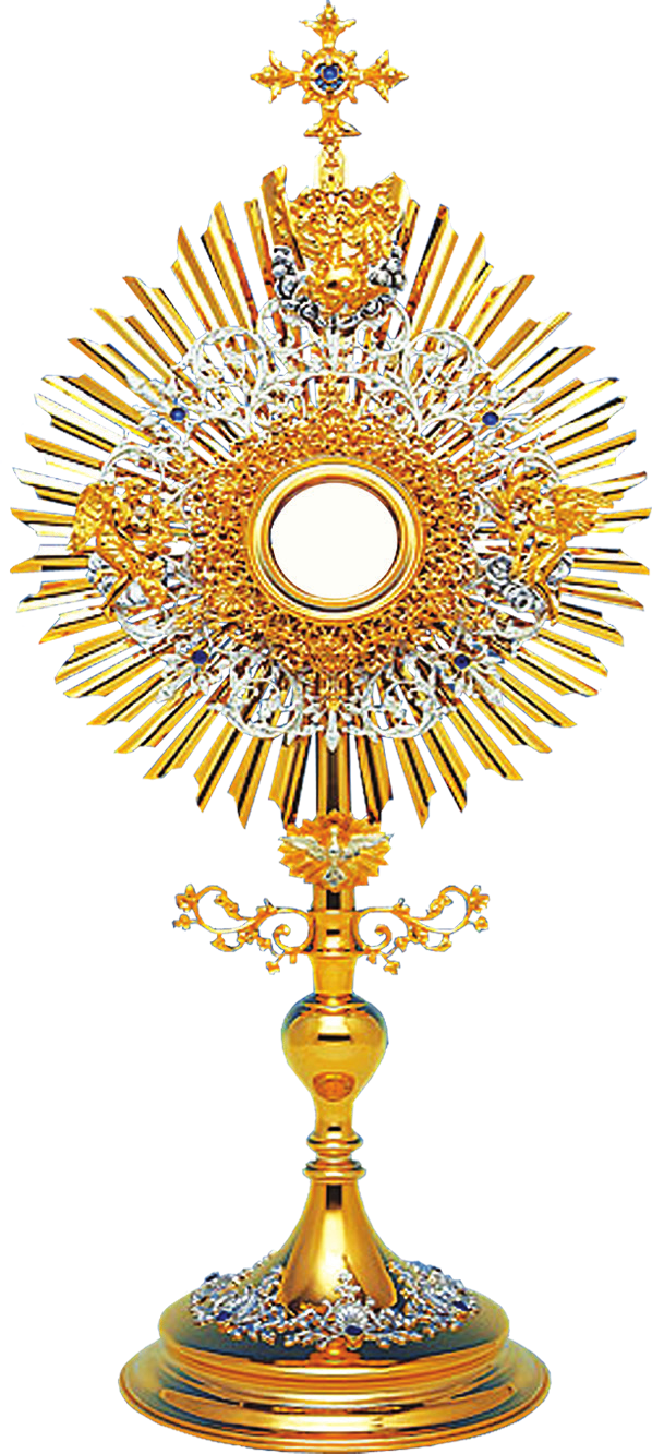 The Trinity Monstrance - Gold Plated by Alviti