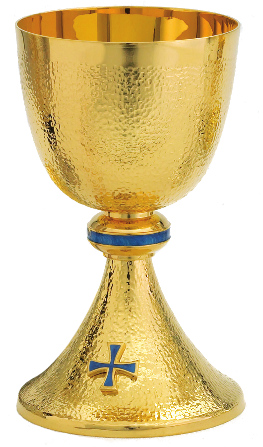 Beautifully Chalice w/ Bowl Paten, Textured by Alviti