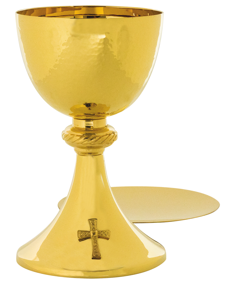 Chalice - Gold Rope Node & Cross with Well Paten by Alviti