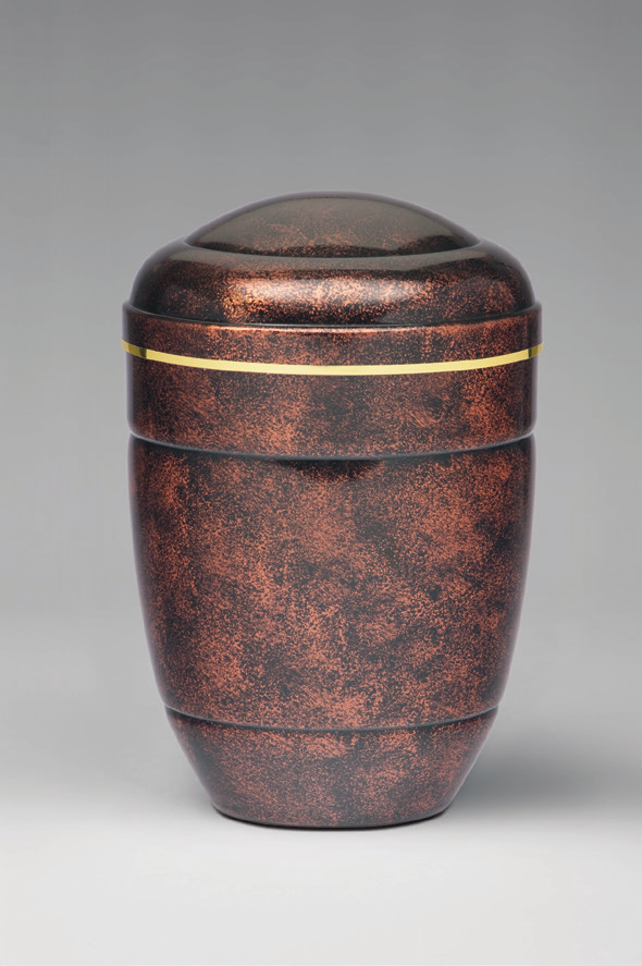 Memorial Gracious Granite Urn | Aluminum | Brown Marbling by Alviti