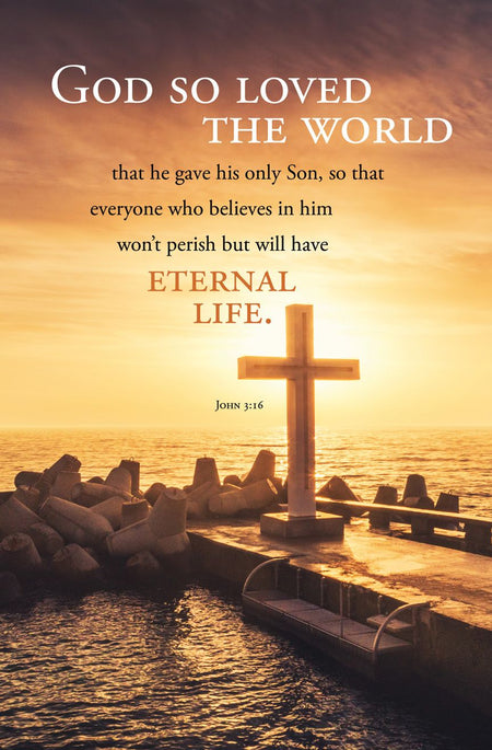 General - God So Loved the World, John 3:16 (CEB) - Pkg 100 - Standard Bulletin by Anchor Christian Distributors