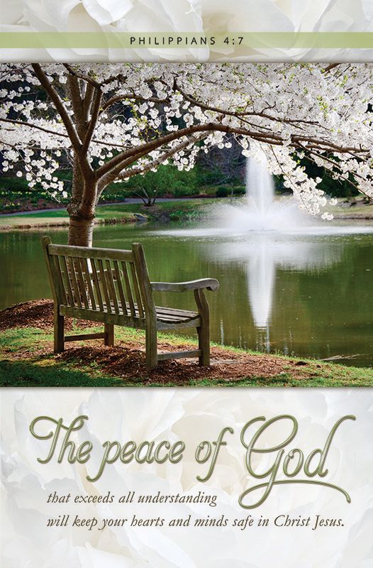 Funeral - The peace of God, Philippians 4:7 (CEB) - Pkg 100 - Standard Bulletin by Anchor Christian Distributors